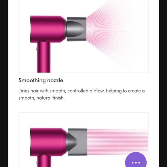 Dyson Supersonic Hair Dryer Fuchsia/Nickel - Picture 2 of 6